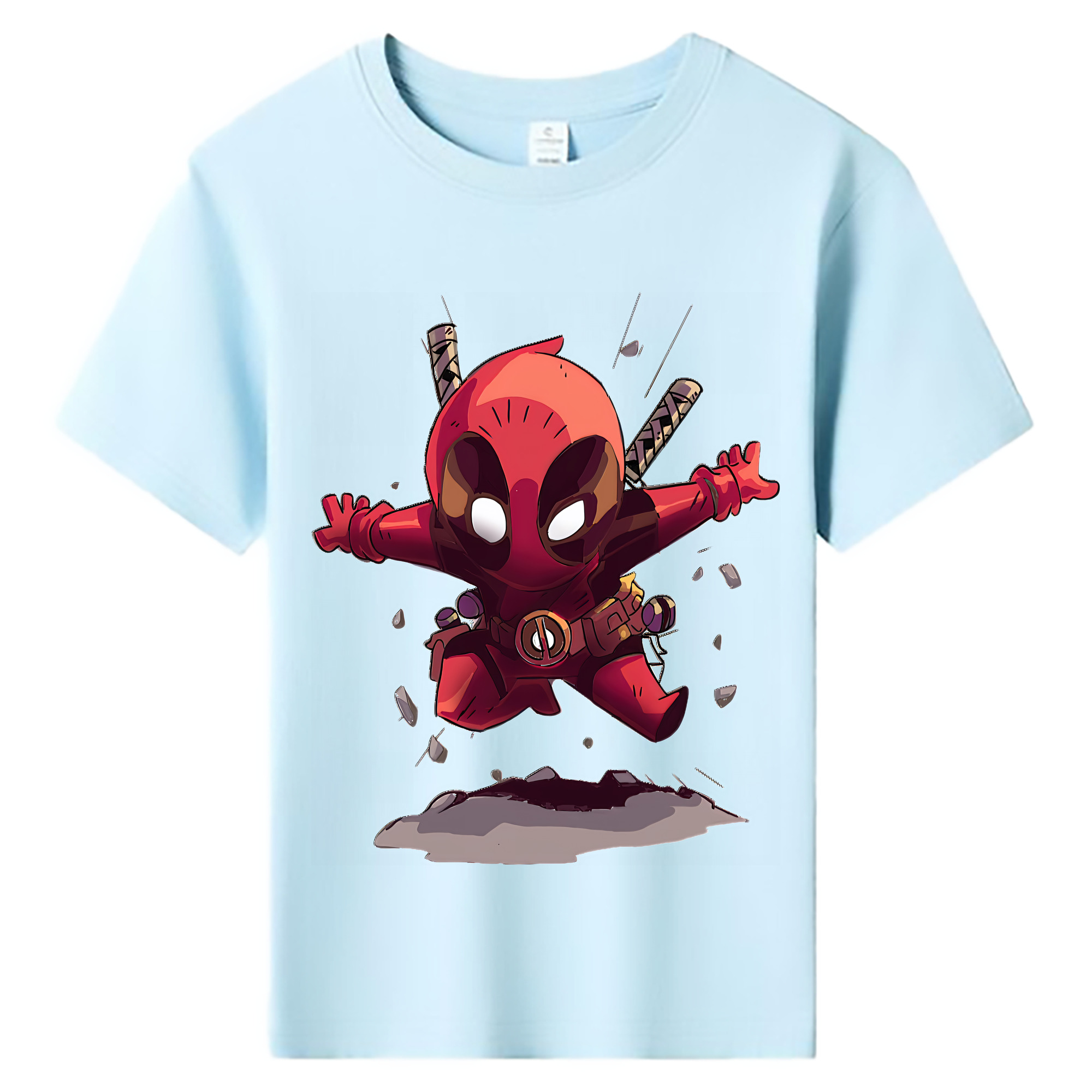 （画像用） Deadpool デッドプール 綿100％キッズTシャツ（フロントプリント）